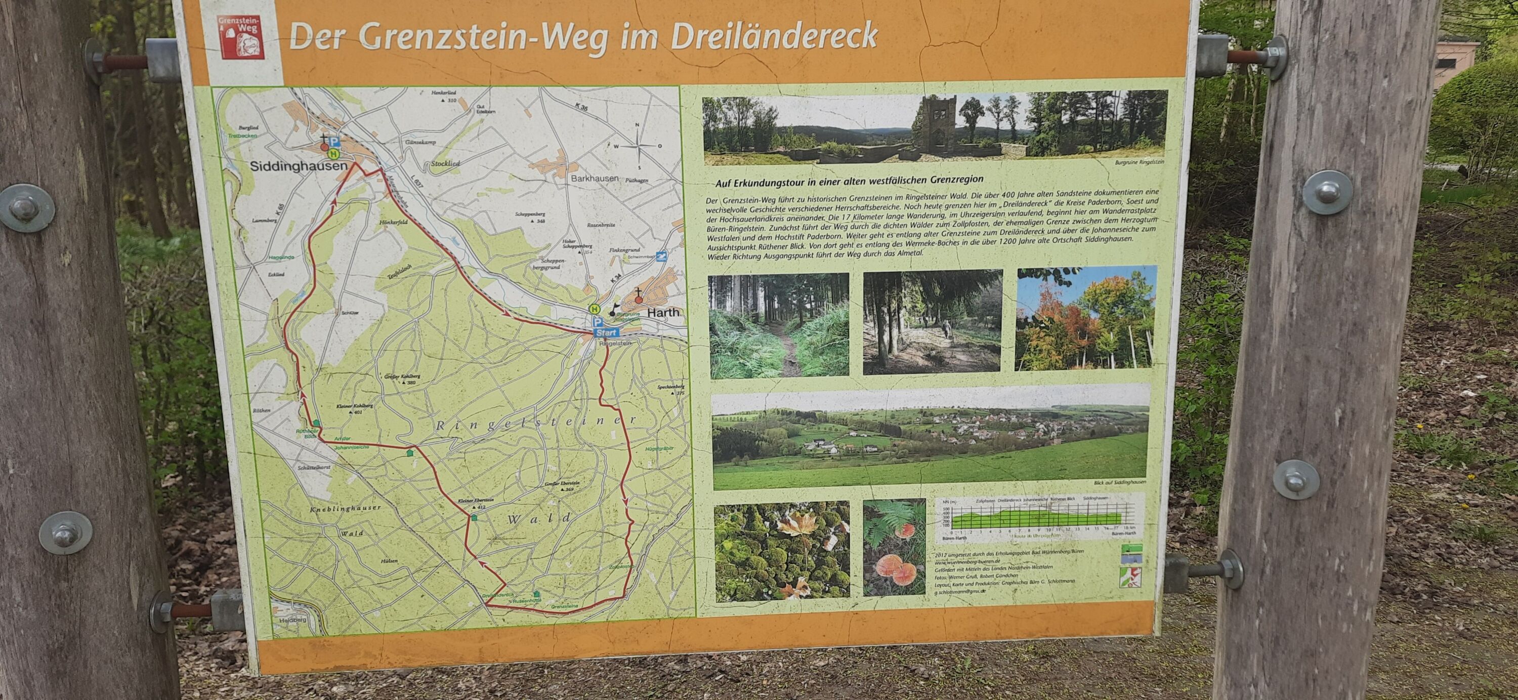 Grenzstein-Weg- Übersichtskarte